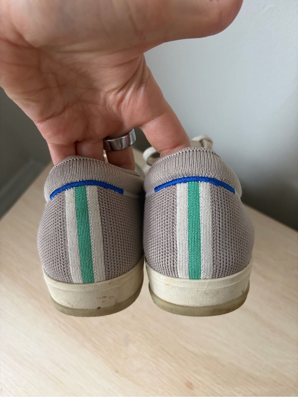 Rothy’s Mesh Washable Sneaker in Gray 9 - Picture 5 of 9